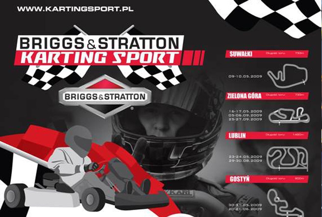 Projekt plakatu dla Karting Sport